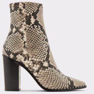 Aldo Snakeskin Ankle Boots